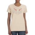thumbnail image 1 of Flower Embroidery T-Shirt Women -Image by Shutterstock, Female XX-Large, 1 of 4