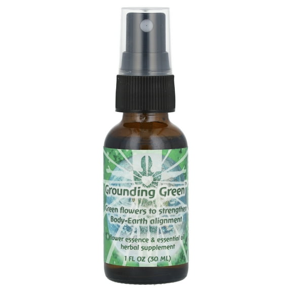 Flower Essence Services Flower Essence & Essential Oil, Grounding Green, 1 fl oz (30 ml)