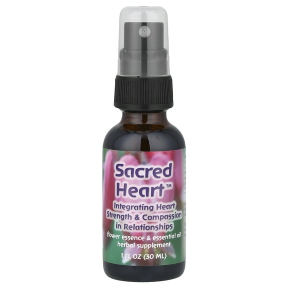 Flower Essence Services Sacred Heart, Flower Essence & Essential Oil, 1 fl oz (30 ml)