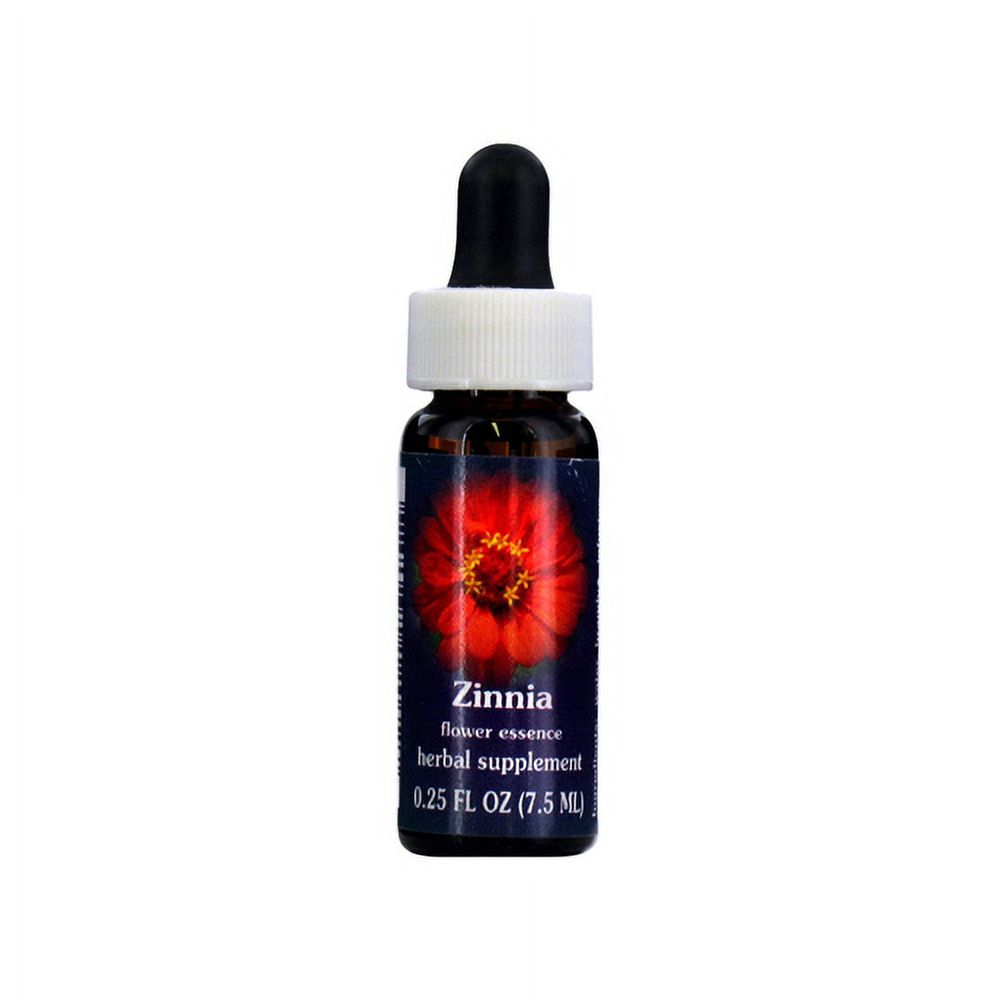 Flower Essence Zinnia Herbal Supplement Dropper 0.25 Oz