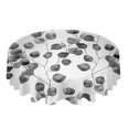 thumbnail image 1 of Flower Eucalyptus Leaves Round Tablecloth Wedding Hotel Table Cover Holiday Dining Table Waterproof Tablecloth, 1 of 7