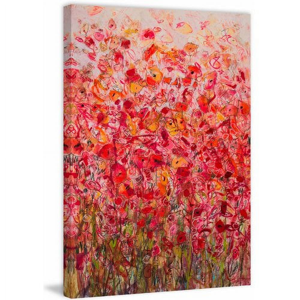 "Flower Explosion" Painting Print on Wrapped Canvas