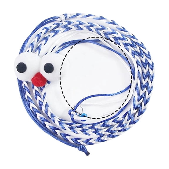 Flower Eye Nylon Leash for Hamster and Small Pets, Adjustable Outdoor Walking Training Rope for Interactive Play, Secure Pet Traction Harness for Small Animal Travel - Blue