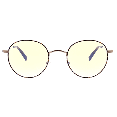 Flower Eyewear Handmade BlueLight Blocking Computer Glasses, Gold