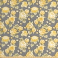 thumbnail image 1 of Ambesonne Vintage Fabric by the Yard Upholstery, Old Hydrangea Flowers, 5 Yards, Yellow Grey Green, 1 of 4