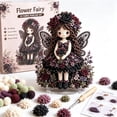 thumbnail image 1 of Flower Fairy 3D Fabric Poke Art Kit, Flower Fairy Doll Punch Needle Kit for Adults, DIY Handmade Embroidery Craft Set with Punch Tool, Flocking Materials Instruction Paper, Relaxing Art Craft Gift，B2, 1 of 8