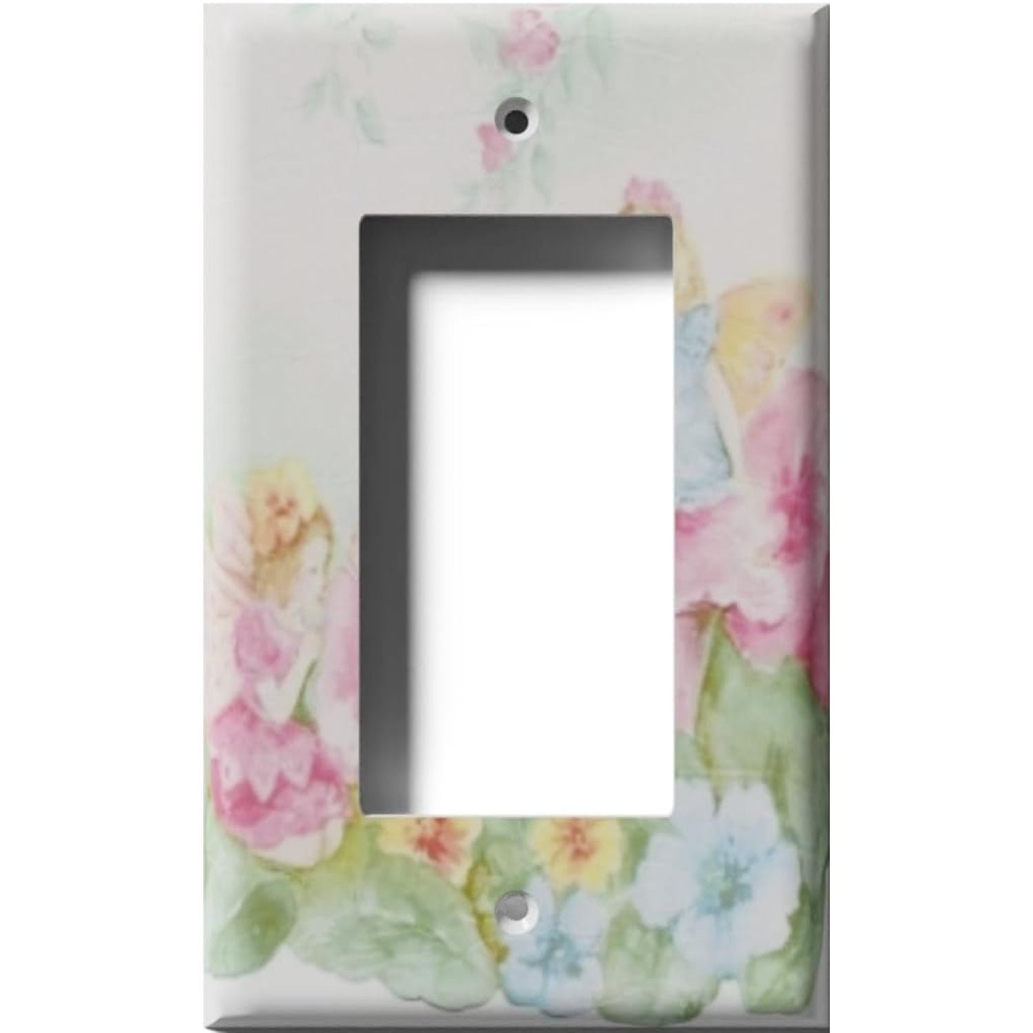 Flower Fairy Decorative Rocker Switch Cover - Fits Decora Style Outlets ...