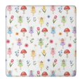 thumbnail image 1 of Flower Fairy Princess Pattern Square Fitted Tablecloth with Elastic Edge,Square Table Cover,Washable Elastic Table Cover for Home Kitchen Party Decor 36"x36", 1 of 6