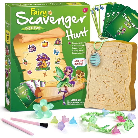 Piano Potato Fairy Gemstone Dig & Jewelry Making Kit – STEM Excavation Toy for Girls 6+, DIY Craft Set to Create Wearable Gemstone Accessories, Birthday Gift