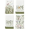 thumbnail image 1 of Flower Family Home Spring Kitchen Towels Dish Towels, 18x26 Inch Seasonal Decoration Hand Towels Set of 4, 1 of 6