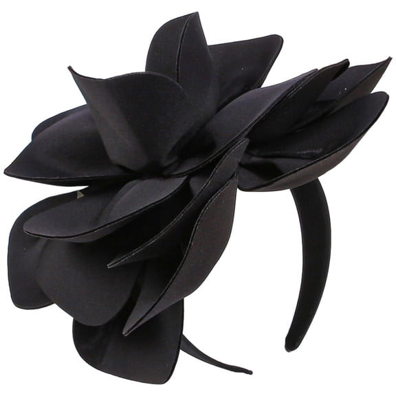 Flower Fascinator Headband for Women, Large 3D Floral Hair Piece for Wedding Tea Party