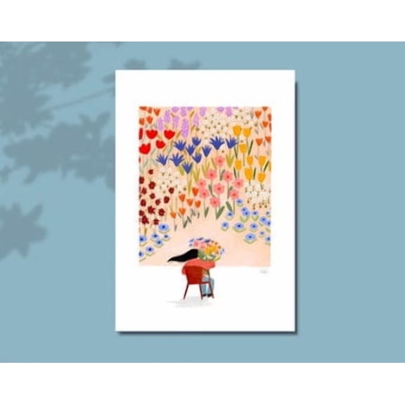 Flower Fields A3 Print Poster , Poster Print Only
