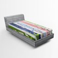 thumbnail image 1 of Ambesonne Colorful Fitted Sheet, Lily Primrose Valley, Twin Size, Multicolor, 1 of 2