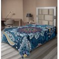 thumbnail image 1 of Ambesonne Flower Flat Sheet, Modern Complex Design, TwinXL Size, Multicolor, 1 of 1
