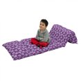 thumbnail image 1 of Flower Floor Pillow Lounger Cover, Lilacs Illustration Greenery Field Freshness Hydrangea Design, Nap Mat Printed Fabric Case for 5 Pillows, 88" x 36", Pale Blue Purple White, by Ambesonne, 1 of 5