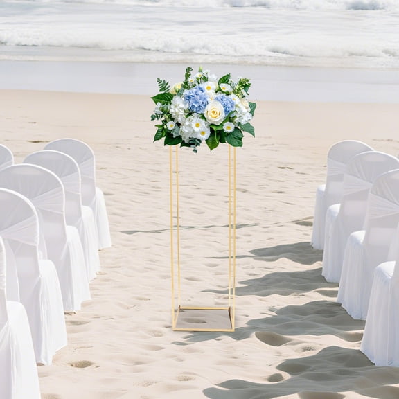 Flower Floor Stand for Wedding Table Centerpiece Decor Gold Metal Column Stand