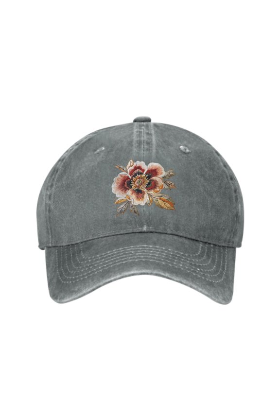Flower Floral Baseball Caps for Men Women Adjustable Casual Trucker Hats for Fishing Outdoor Activities Fashion Hats