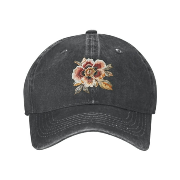 Flower Floral Baseball Caps for Men Women Adjustable Casual Trucker Hats for Fishing Outdoor Activities Fashion Hats