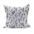 thumbnail image 1 of Flower Fluffy Throw Pillow Cushion Cover, Watercolor Lavender Flowering Fragrant Pale Plant Essential Oil Extract Temperate, Rectangle Accent Pillow Case, 26" x 16", Violet Green, by Ambesonne, 1 of 5