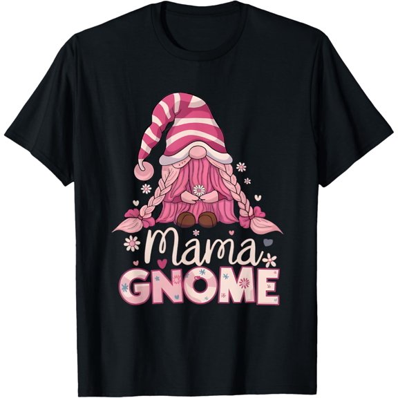 Flower For Mom Gnomies Cute Gnome Mom Happy Mother'S Gift T-Shirt Unisex S-5XL Hot Trending Shirt, Vintage Birthday Gift