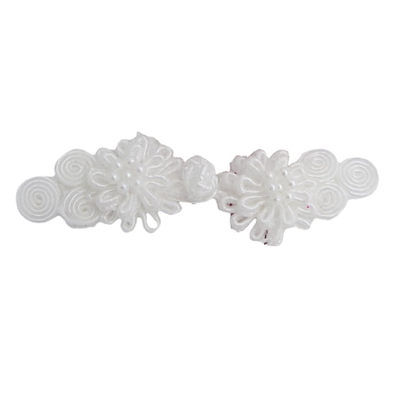 Flower Frog Button for Chinese Traditional Clothing Handcraft Accessories Stylish Frog Buttons Chinese Cheongsam