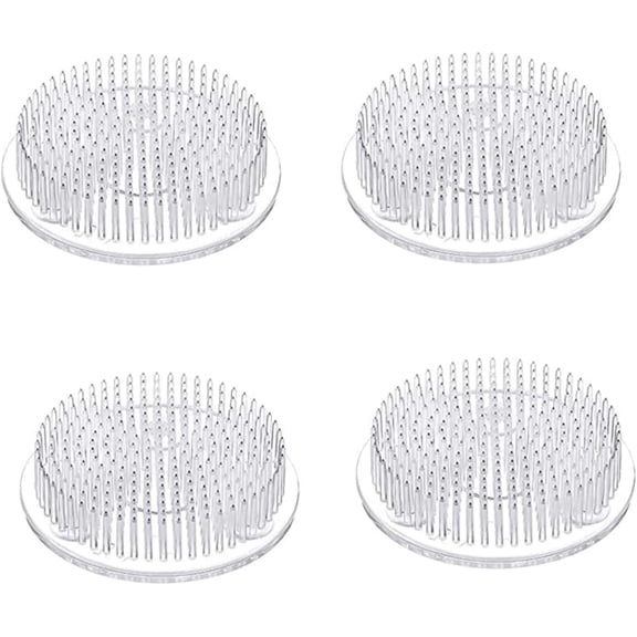 Flower Frog Clear Plastic Pin Frog Flower Arrangement Holder 2.76" Inch (70mm)