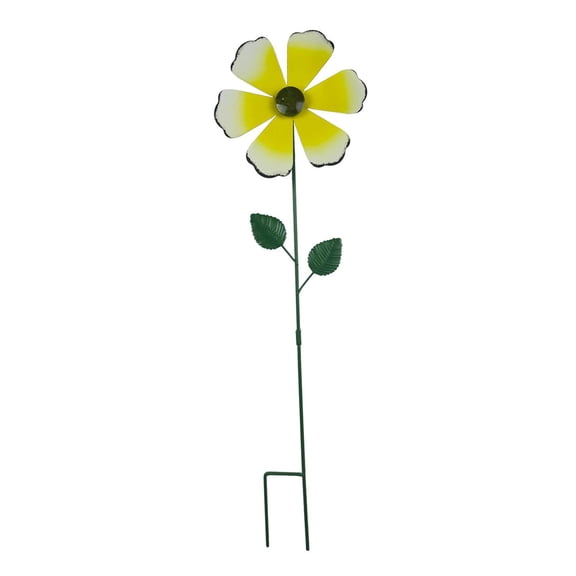Flower Garden Stake Wind Spinner with Sturdy Iron Material for Spring Backyard Pathway Art Decoration