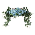 thumbnail image 1 of Flower Garland Home Hanging Wreath Centerpiece Garland Arch Flower for Wedding Blue, 1 of 8