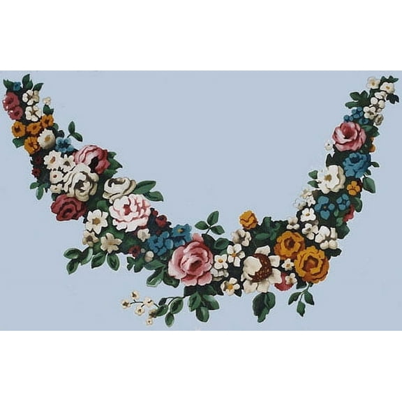 Flower Garland (Large) Wall Stencil by Jeff Raum