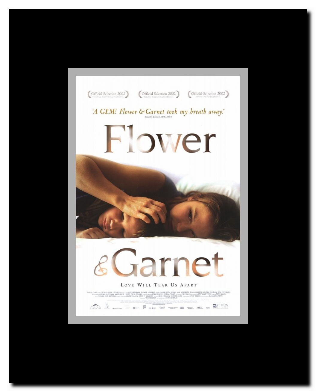Flower & Garnet Framed Movie Poster