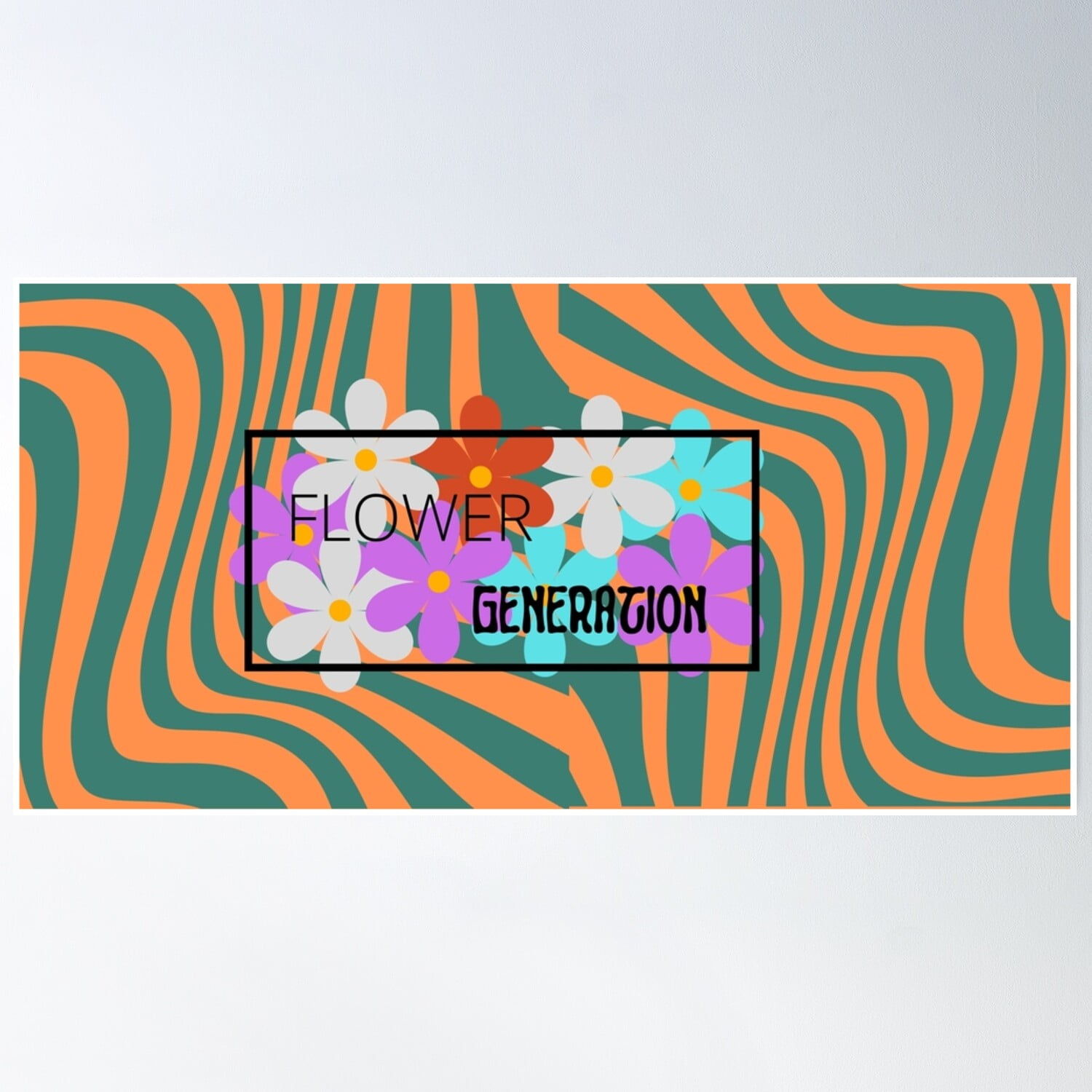 Flower Generation Poster Wall Art, Modern Wall Decor, 12x18 UNFRAMED ...