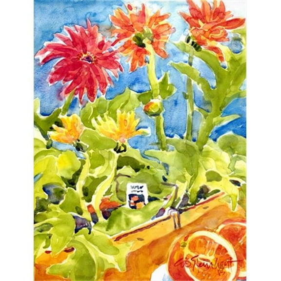 Flower - Gerber Daisies Flag - Garden Size, 11 x 15 in.