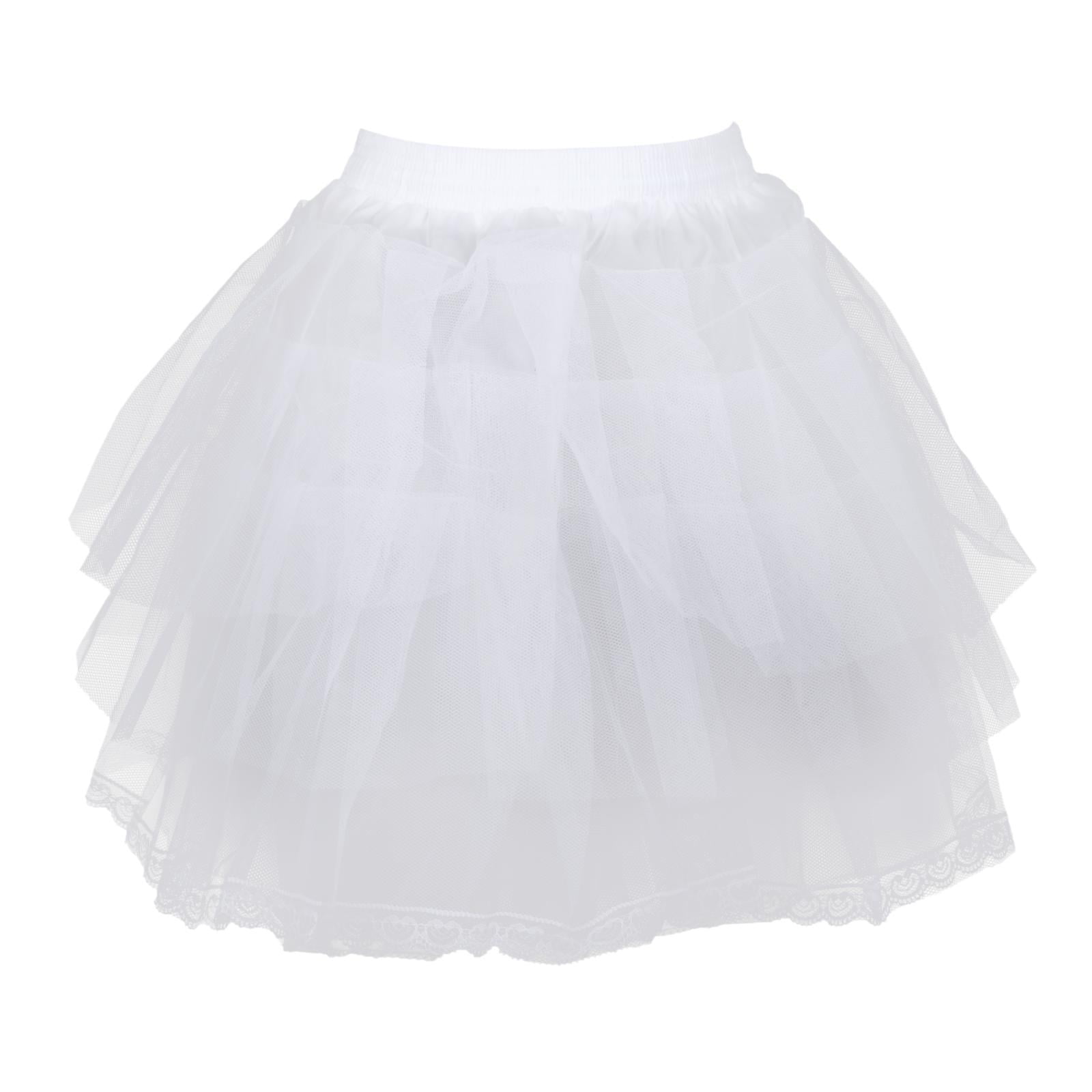 Amazon.com: IKASEFU Women Crinoline Petticoat 3 Hoop Skirt Crinoline Short  Underskirt for Bridal Evening Dress Prom Dress Ball Gown Black : Clothing,  Shoes & Jewelry