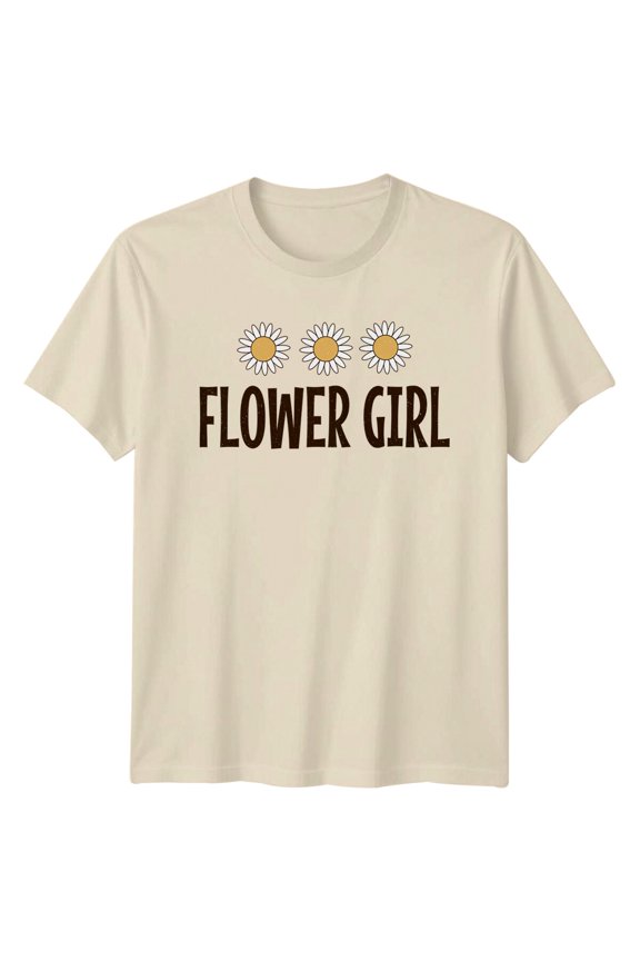 Flower Girl Daisy Retro Hippie T-Shirt Vintage Floral Tee All Size S-5XL