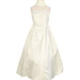 thumbnail image 1 of Flower Girl Dress Caviar Beaded Flower with Croset Tied on Side Ivory 14 HC1099, 1 of 4