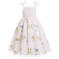 thumbnail image 1 of Flower Girl Dress Elegant Thin Strap Tulle Skirt Princess Gown Perfect for Weddings Birthdays and Special Occasions White-8Y, 1 of 8