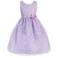 thumbnail image 1 of Flower Girl Dress Floral Lace Bridesmaid Dress for Little Girl Lilac 4 CA749, 1 of 1
