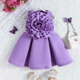 thumbnail image 1 of Flower Girl Dress Infant Short Sleeves Purple Girls Fall Winter Dresses Party Dress for Girl Christmas Outfit 9-12Months, 1 of 8
