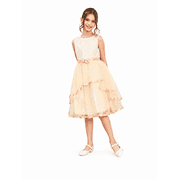 Sunny Fashion Girls Wedding Dress Sleeveless Flower Party Dress, Size 4-14