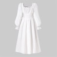 thumbnail image 1 of Kids Dresses for Girls White Long Sleeve Girls Fall Dresses Clothes for Girls Christmas Dress 10-11 Years, 1 of 8