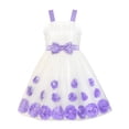 thumbnail image 1 of Flower Girl Dress Purple Bow Tie Pageant Wedding 5, 1 of 6
