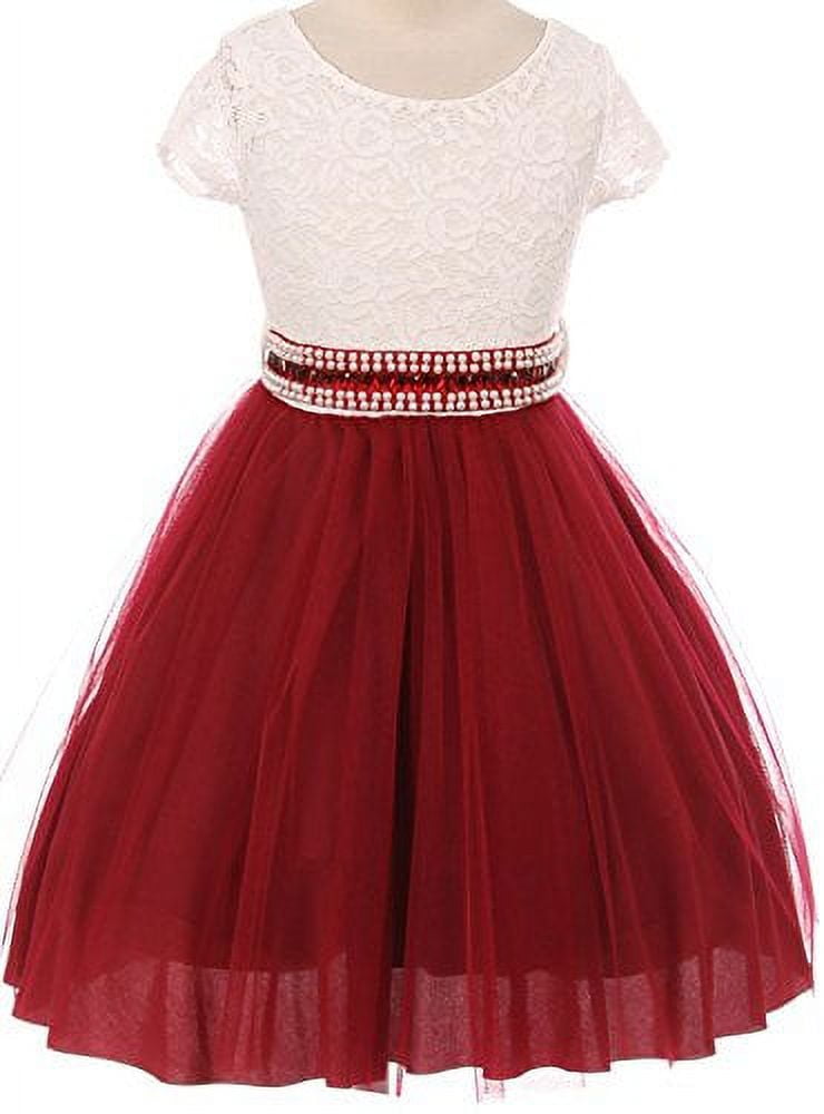 Burgundy mesh skirt outlet