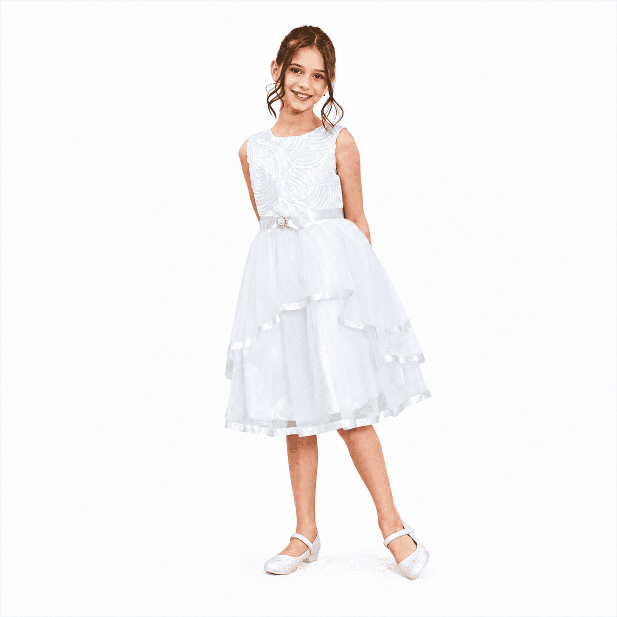 girls matalan bridesmaid dress ivory product info and reviews Flower Girl Dress FL4038 in Ivory (White)