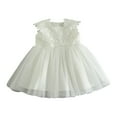 thumbnail image 1 of Flower Girl Dresses Baby Spring Summer Print Tulle Ruffle Sleeveless Princess Dress 3 Months-6 Months, 1 of 3