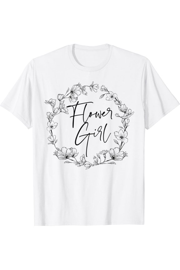 Flower Girl Getting Ready For The Wedding Party T-Shirt