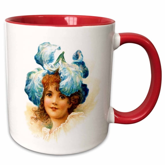 Flower Girl Lily 11oz Two-Tone Red Mug mug-302609-5