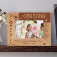 thumbnail image 1 of Flower Girl Personalized Wooden Picture Frame-6" x 4" Brown Horizontal, 1 of 1