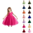 thumbnail image 1 of Flower Girl Piano Recital Dress – Bridal-Style Tulle Princess Gown, Formal Wedding Party Outfit, Sophisticated Pair to Pink Dress for Girls Ensemble Looks, 1 of 5