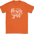 thumbnail image 1 of Flower Girl T-Shirt Marriage Married Groom Family Friend Group Gift Tee - Orange, 5XL, 1 of 1