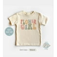 thumbnail image 1 of Flower Girl Toddler Shirt Retro Flower Kids Shirt Girls Wedding Party Natural Toddler Tee, New Born, Baby Shower Gift, New Parents Gift, 1 of 3